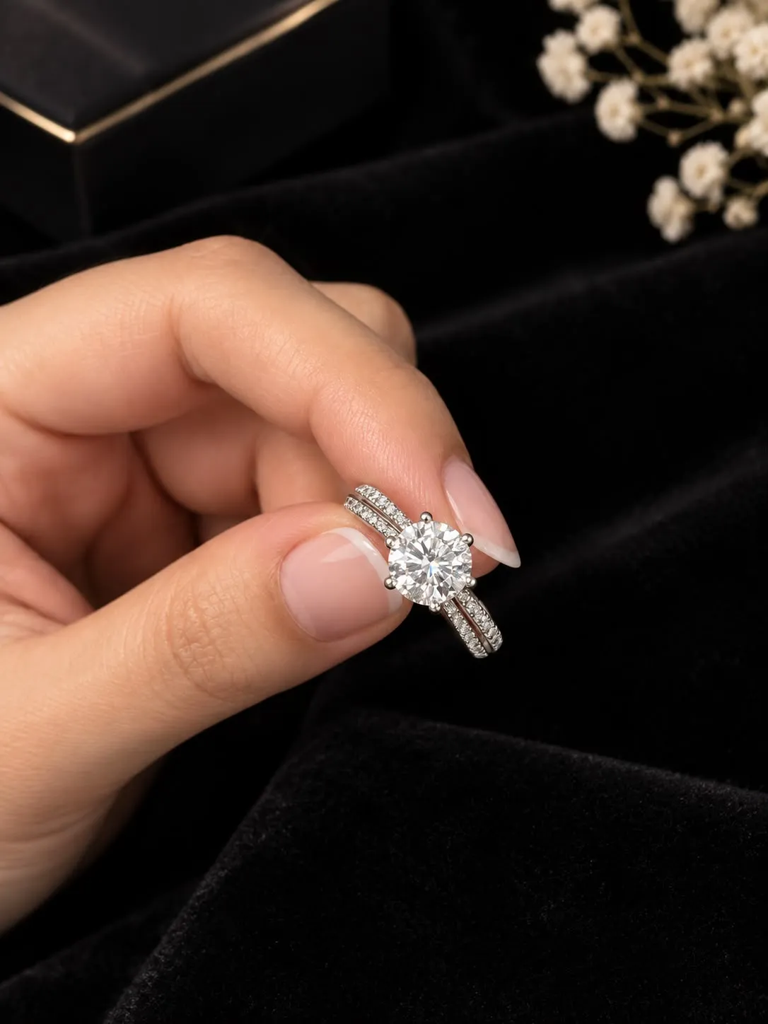 Aurora Moissanite Ring Rings