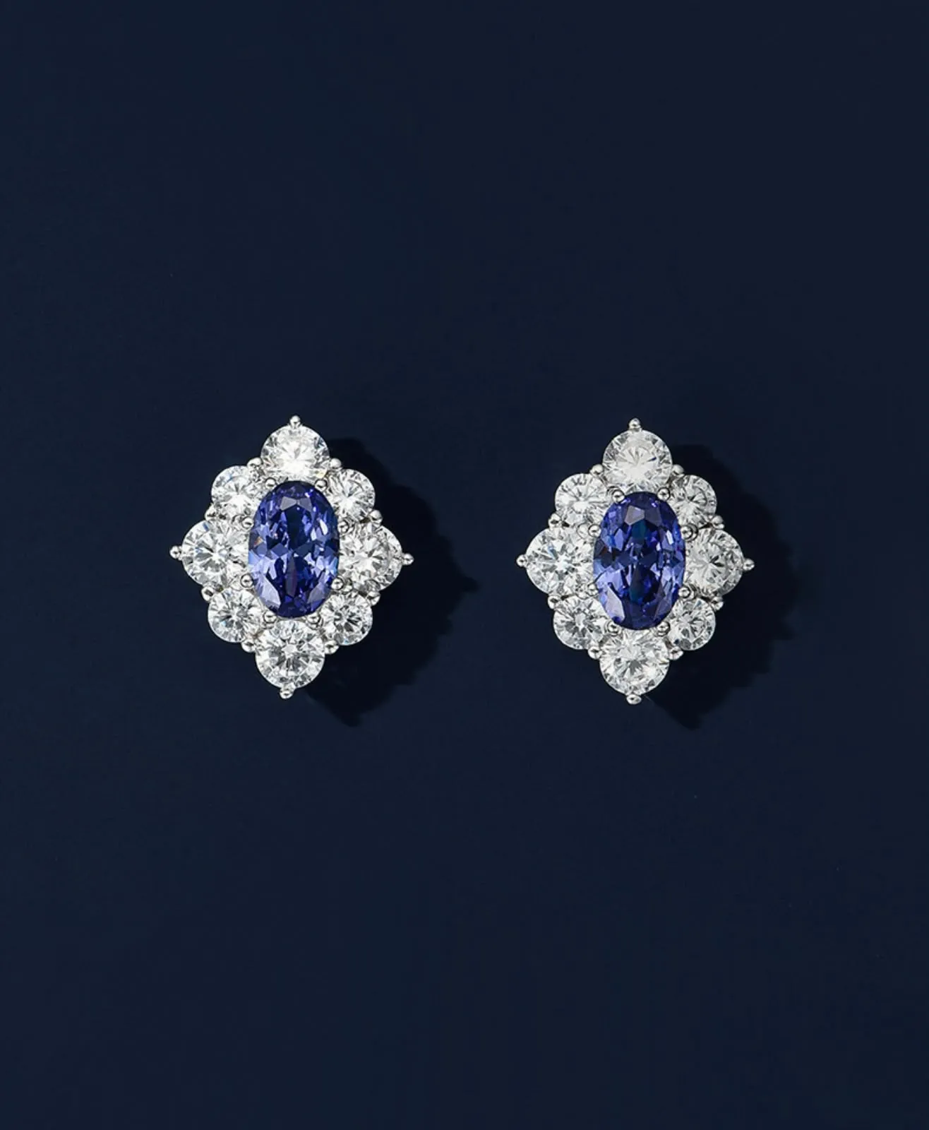 Royal Blue Studs Earrings